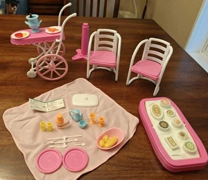 Dance Magic Barbie Dinner For Two Mattel 1990 Lot Menü Hummer Buffet Brot TLC - Bild 1 von 15