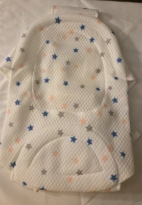 Asiento de baño de bebé blanco soporte antideslizante universal desmontable bañera de red Foto 1 de 3