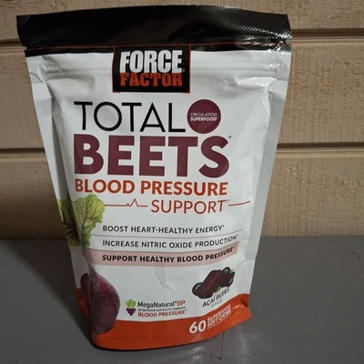 Force Factor Total Beets Blood Pressure Support, Beet Root Supplement Soft Chew - Image 1 of 2