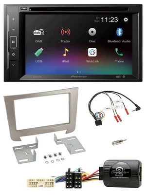 Pioneer Bluetooth Lenkrad USB 2DIN DAB DVD Autoradio für SSangYong Rexton Telefo - Bild 1 von 4