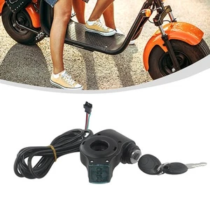 Elektrofahrzeug Lenker Daumengas mit Schlüssel und Batteriespannungsanzeige - Picture 1 of 12