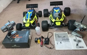 **RARE** 2 XTM XLB 1/7 Nitro Powered 4x4 Buggys LRP Z .28R Engine *Ready To Run* - Picture 1 of 24