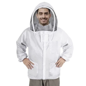 Beekeeping Jacket for Men Women,Polycotton Bee Jacket with Veil Hood,Beekeepe... - Picture 1 of 7