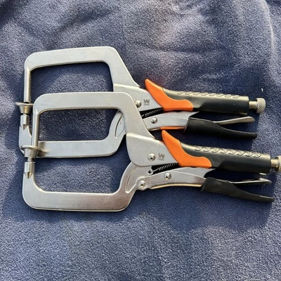 Braçadeira de ângulo reto WEN CL436R- 4” para marcenaria e marcenaria de furo de bolso. Lote de 2 peças - Imagem 1 de 4