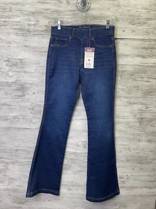Jeans Gloria Vanderbuilt 8 donna blu denim vita alta effetto svasato - Foto 1 di 10