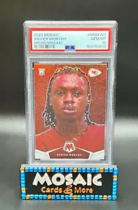 2024 PSA 10 GEM MT Mosaico Micro Mosaico Xavier Degno RC Rookie Case Hit Chiefs - Foto 1 di 2