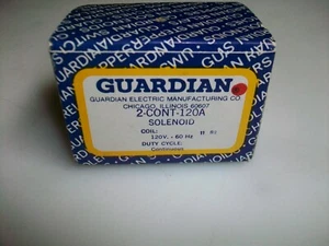NEW GUARDIAN SOLENOID 2-CONT-120 120 V. 60 Hz. - Picture 1 of 5