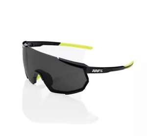 100% RACETRAP 3.0 Cycling UV Sunglasses Gloss Black Smoke Lens - Picture 1 of 4