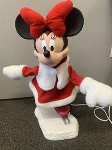SANTA’S BEST MICKEY UNLIMITED Disney's MINNIE MOUSE SKATING ON ICE 1998 Electric - Picture 1 of 17