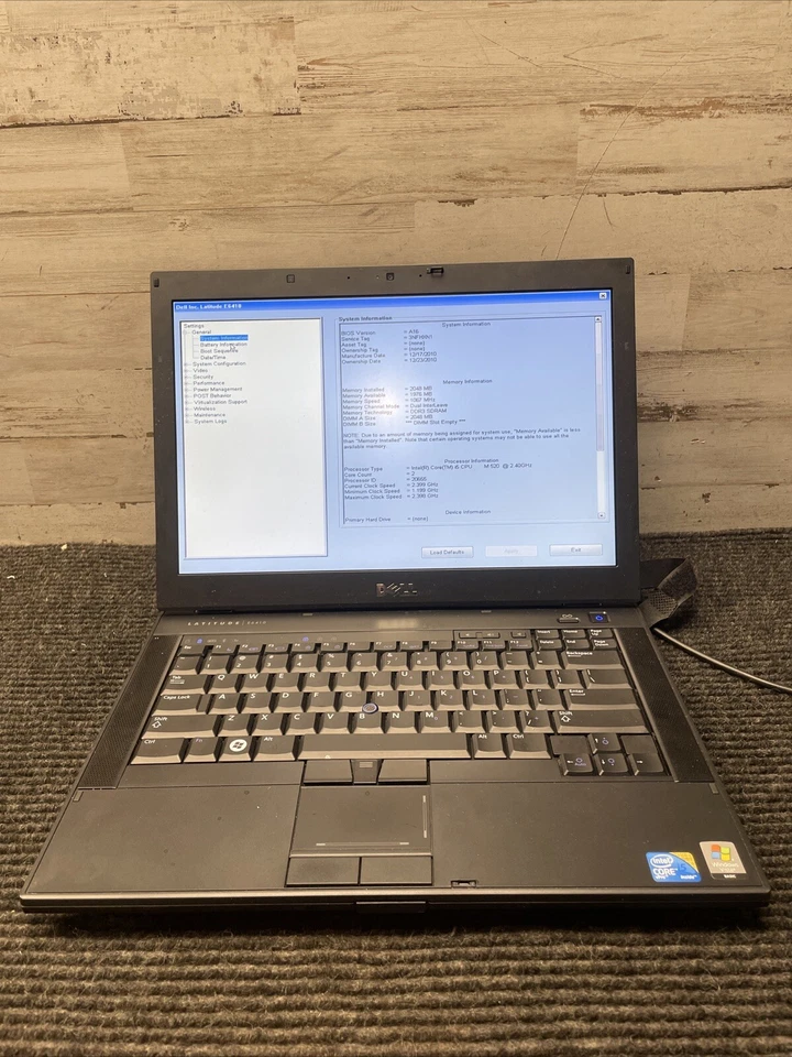 *PARTS* Dell Latitude E6410 Intel Core i5-M520 2GB Ram No HDD/COVER/OS/BATTERY - Image 1 of 4