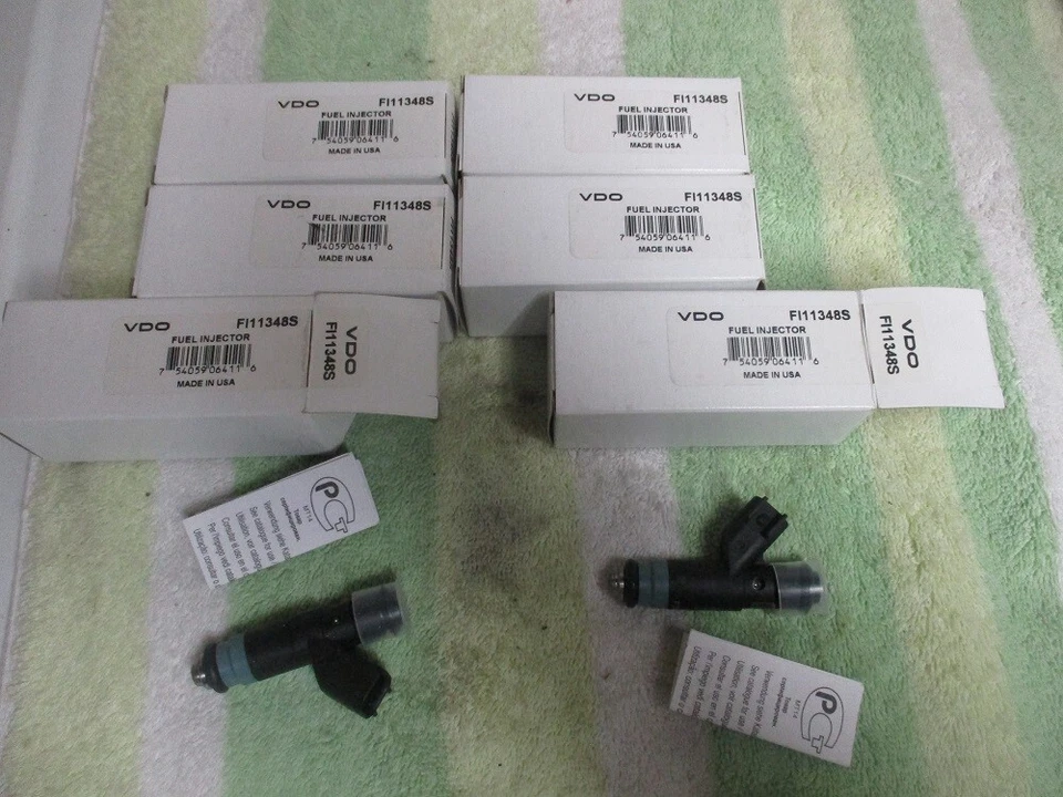 New VDO Fuel Injector (6) FI11348S Dodge Ram 2003  Parts 5.7 Engine = 53032142AC - Image 1 of 1