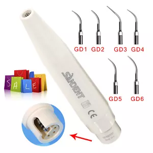 Dental Ultrasonic Piezo Scaler Manipolo 5/10*Scaling Tip fit DTE Satelec SANDENT - Foto 1 di 26