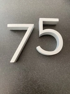 Richard Neutra House Number Sign. 4” Aluminum. Design Within Reach. # 7 - Picture 1 of 6