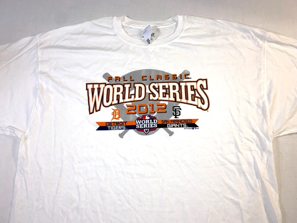 Camiseta 2012 Serie Mundial de Béisbol Tigres de Detroit Gigantes de San Francisco ¡Nueva! XXL 2X Foto 1 de 1