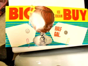 (5)-NOS- Lote de carteles publicitarios de tienda "BIG BUY ICE CREAM" de 1960-J.WEILLER CO. - Imagen 1 de 3