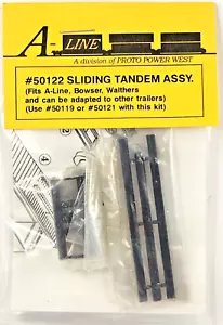 HO Scale A-Line #50122 Sliding Tandem Assembly for A-Line, Bowser, Walthers + - Picture 1 of 3