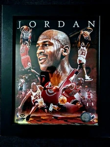 Michael Jordan 8x10 2011 Photofile Picture Photo Collage Framed Rare Upper Deck - Picture 1 of 4