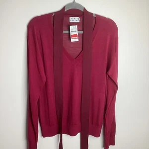 Tanya Taylor Hot Pink Fuchsia Blouse Size L - Picture 1 of 10