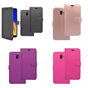 Para Samsung Galaxy J6 Plus 2018 Funda Libro Cartera Soporte Cuero De PU Movil - Imagen 1 de 13