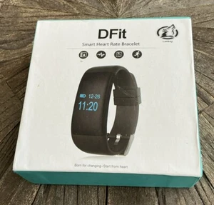 Pink DFit Smart Bluetooth Heart Rate Waterproof Touch Key Wristband Health Watch - Picture 1 of 5