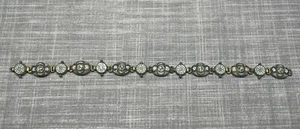RARE ANTIQUE FAP ANGELO PESSAR ITALY SIGNED MICRO MOSAIC FLORAL BRACELET - Picture 1 of 12