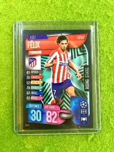 Joao Felix CARD JERSEY #7 MADRID 2019-20 Topps UCL Match US JOAO FELIX PORTUGAL - Picture 1 of 12