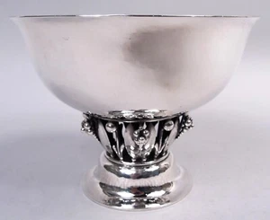 Georg Jensen Cuenco 197B Escandinavo Moderno Danés Plata de Ley 1925/32 - Imagen 1 de 5