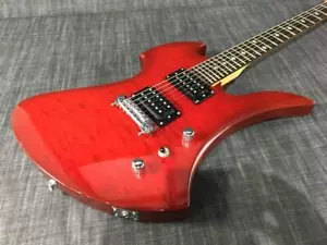 B.C.Rich Mockingbird model Red W/Gig bag Electric Guitar Used From Japan - Picture 1 of 10