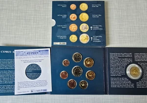 ZYPERN  Kursmünzensatz komplettes Euro-Set im Blister aus 2008 incl. Probemünze - Bild 1 von 4