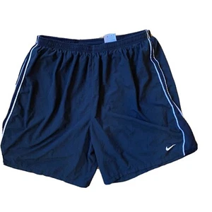 Men's Nike Dri-Fit Running Athletic Shorts Sz XL Black Back Pocket - Picture 1 of 7