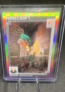 2024 Panini Minecraft - Crafting Chronicles Cubic Foil - #157 Diamond #'d /475 - Picture 1 of 2