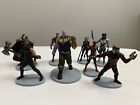 Disney Marvel Lot of 8 Figures with Bases- Toy Display/Cake Toppers