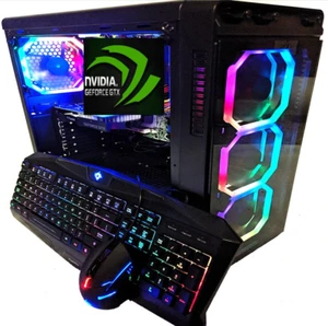 i7 CUSTOM GAMING DESKTOP PC UP TO 4.2GHZ 1 TB SSD 16GB RTX 3060 Win 10 WiFi - Picture 1 of 12