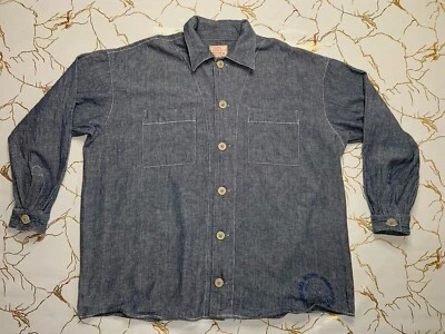 Vintage Diesel J&W Workshirt Men Gray Button Up Shirt Size XL 2XL Relaxed - Image 1 of 4