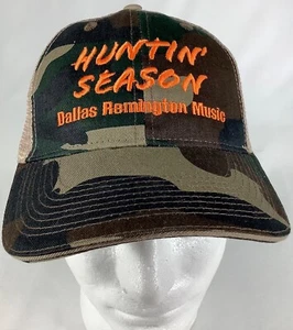 Huntin' Season Dallas Remington Music Hat Camouflage Mesh Back Adjustable NWOT - Picture 1 of 6