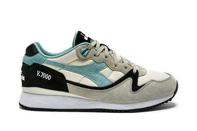 Scarpa Uomo Diadora V7000 Winter Silver Green/Snorkel Blue 179722 C9288 - Image 1 of 4