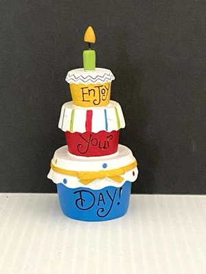 Blossom ведро сложены кексы свеча «Наслаждайся своим днем» полка сиделка фигурка - Изображение 1 из 4