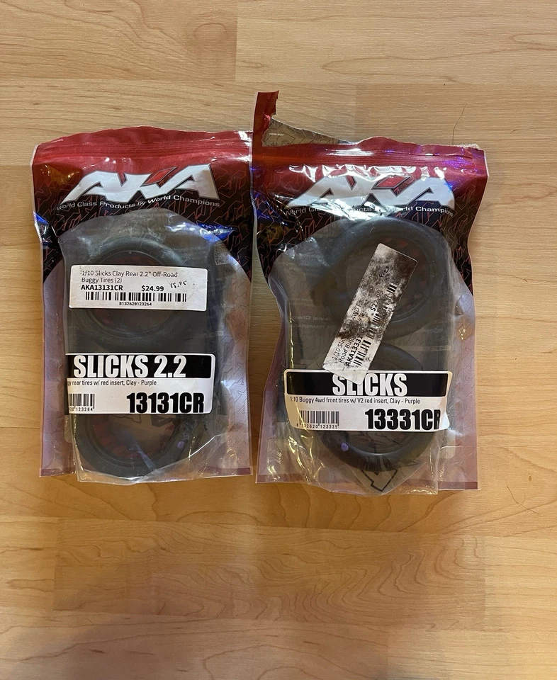 Aka 1:10 Scale Slicks Buggy 2WD Front Clay Purple 13225CB - Image 1 of 1