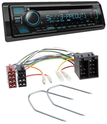 Kenwood Bluetooth USB CD MP3 DAB Autoradio für Audi 80 86-96 90 84-91 100 82-94 - Bild 1 von 4