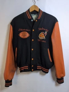 1970 Western AA Warriors Vintage Letterman Jacket 38R Naugalite Outerwear - Picture 1 of 10