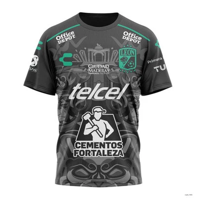 UNBRANĐED Personalized LIGA MX Club Leon 2024-2025 ThirdShirt 3D Gift Fan