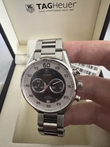 Tag Heuer Carrera CAR2B11.BA0799 Flyback CALIBRE 36 Auto Chrono STEEL Men Watch - Picture 1 of 8