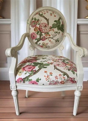 Vintage French Bergere Chair - Image 1 of 4