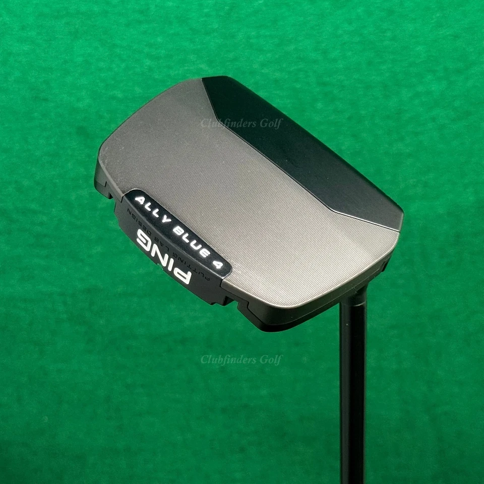 Ping 2024 PLD Milled Ally Blue 4 34" Gunmetal Slant-Neck Mallet Putter w/ HC - Image 1 of 4