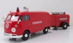 MOTOR MAX,VOLKSWAGEN Type 1 fire engine with trailer, 1/24, MMX79671 - Picture 1 of 6