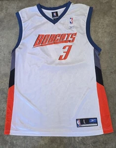 MAGLIA NBA REEBOK BOBCATS #3 GREALD WALLACE ~ L BIANCA Abbigliamento - Foto 1 di 4
