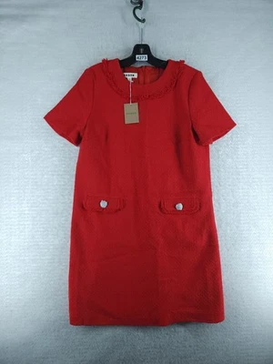Boden Evita Mini Shift Dress - Poppy Red Nwt $200 Size 8 - Image 1 of 4