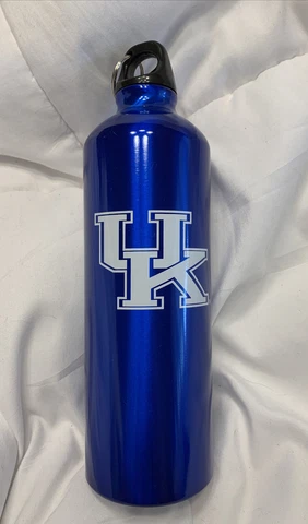 UK University KENTUCKY Water Beverage Bottle Collegiate Lic. Cats Big Blue NEW Cover