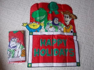 DISNEY CHRISTMAS FLAG WOODY BUZZ ALIEN AND REX NEW!!! - Picture 1 of 5