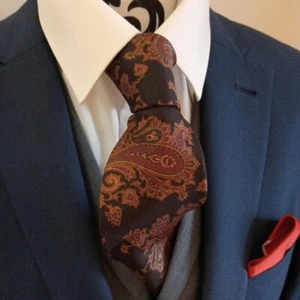 Pure silk men's tie by Stafford - Picture 1 of 3
